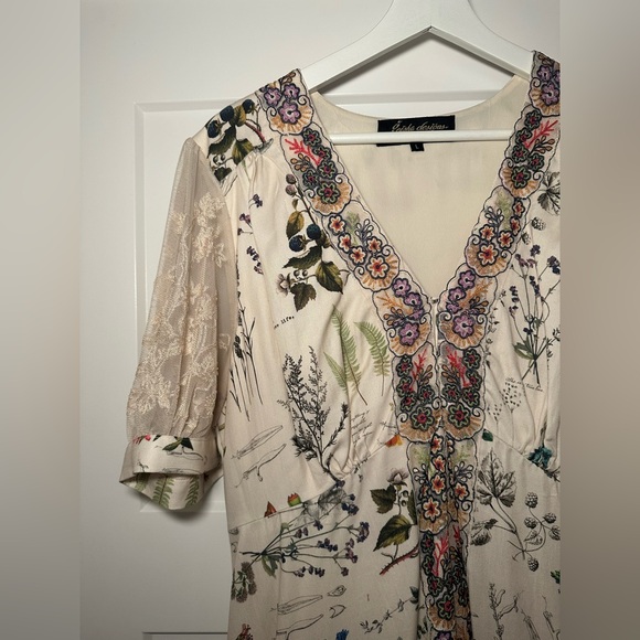 Geisha Designs Anthropologie Donna Floral Midi Dress, Size Large - Picture 6 of 13